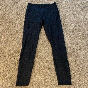 Four Athletics PaleOMG Black Leopard Leggings 8